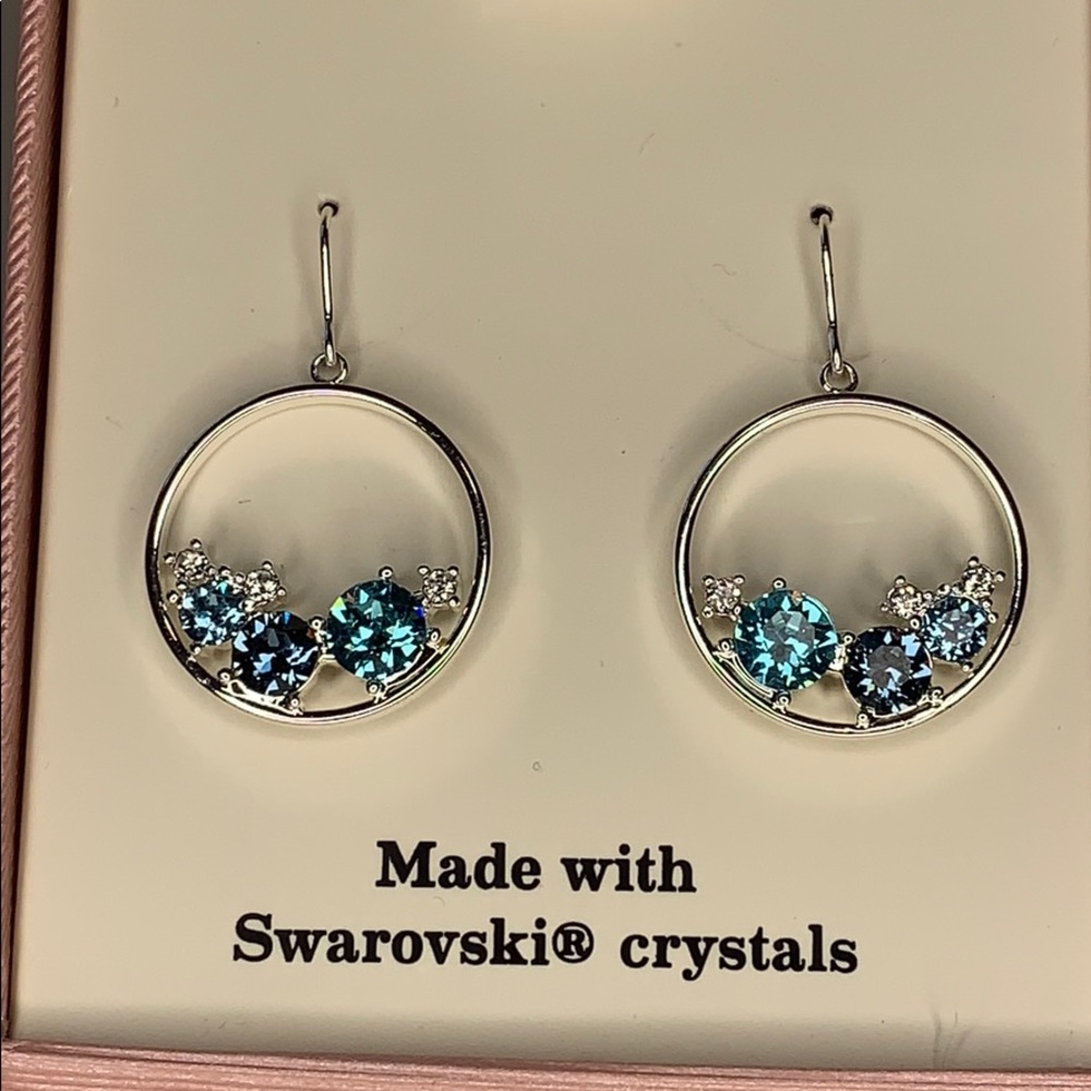 Hoop Swarovski Crystal Earrings